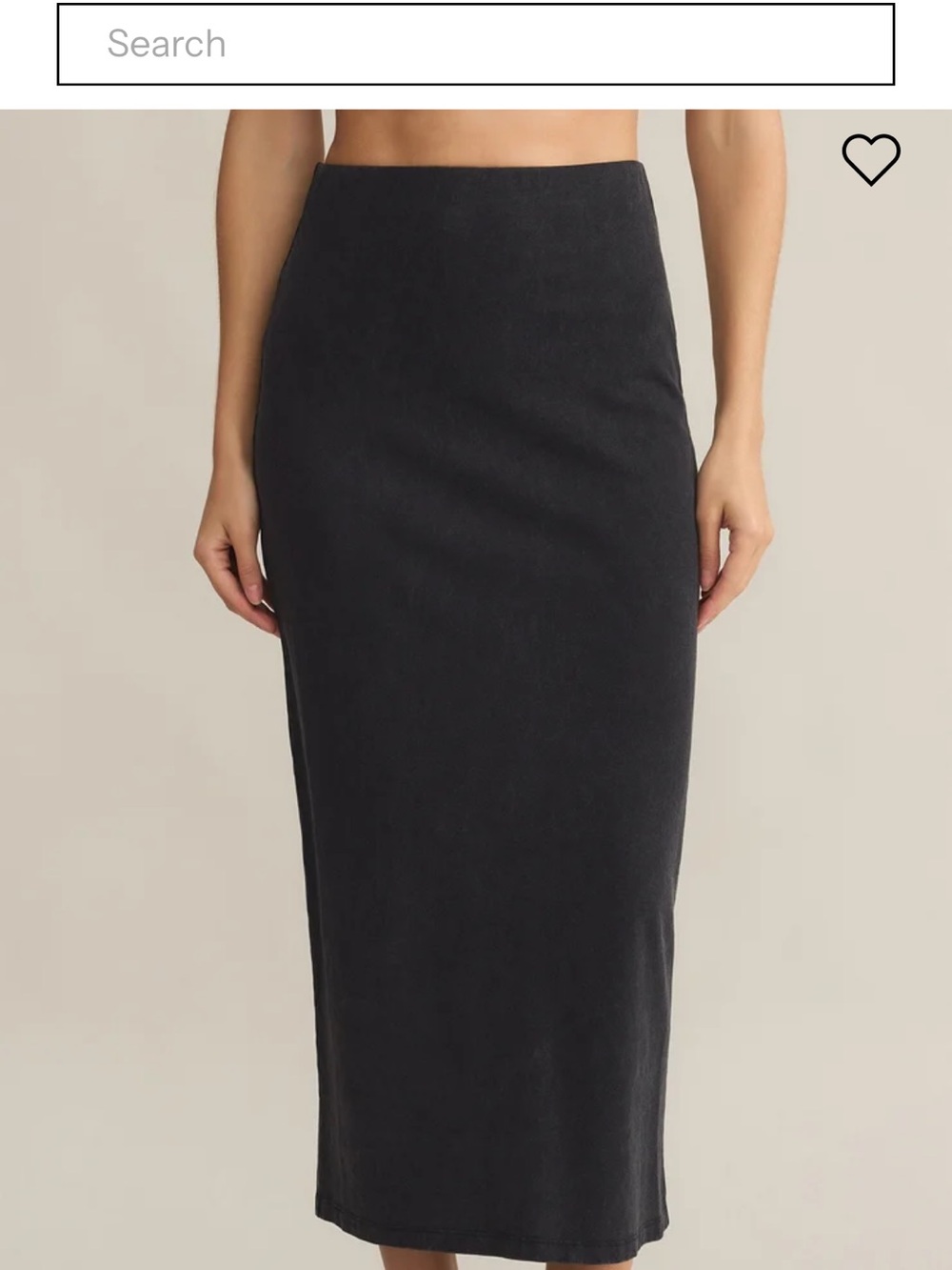 Women’s Black Midi Pencil Skirt